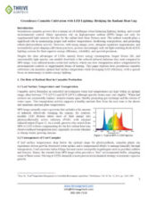 Cover image: Greenhouse Cannabis Cultivation with LED Lighting: Bridging the Radiant Heat Gap